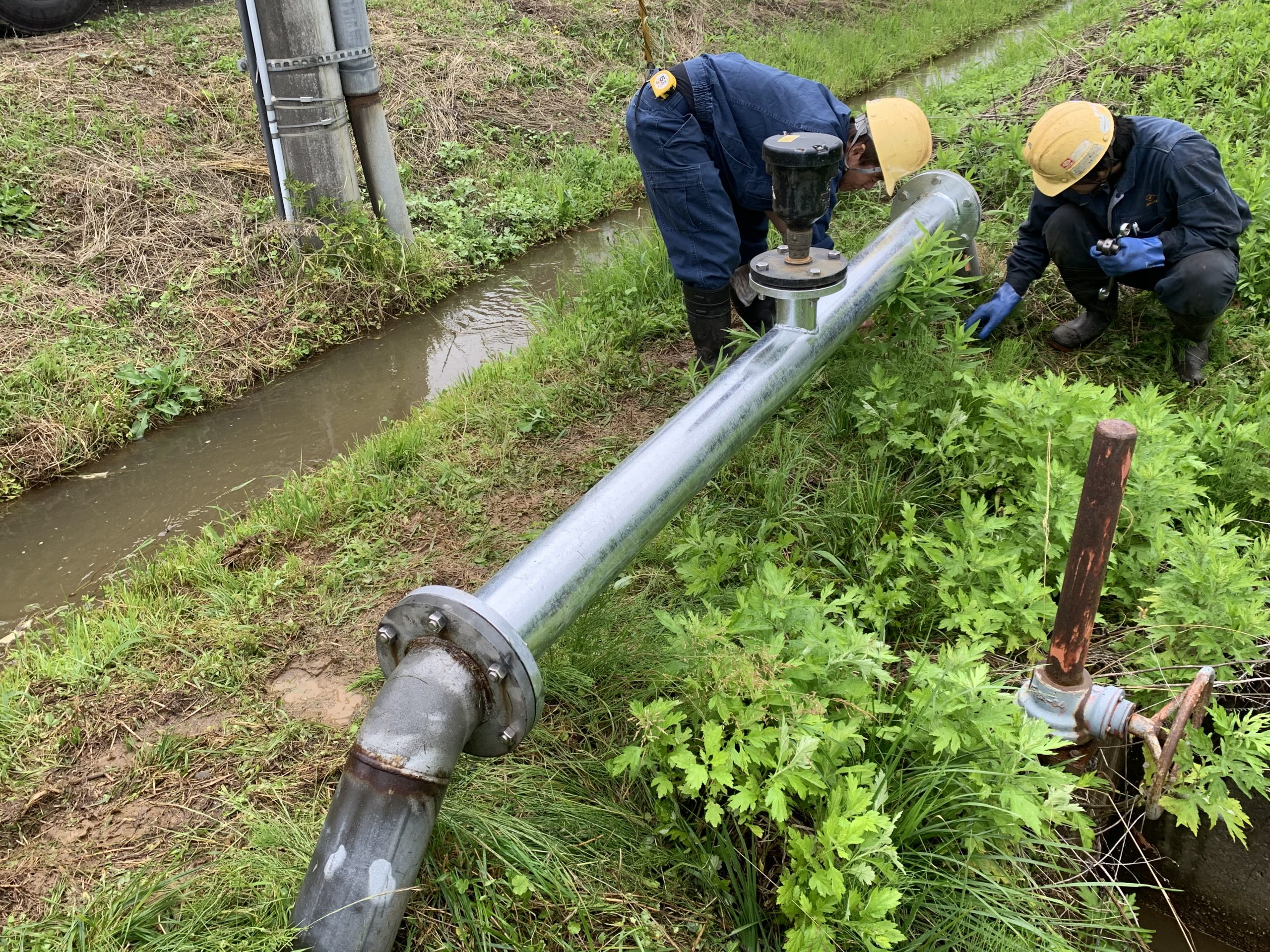 水管橋を製作・設置しました